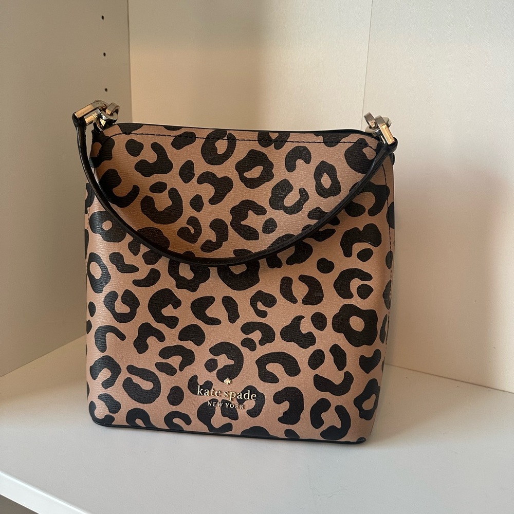 Kate Spade Leopard Print Bucket Bag